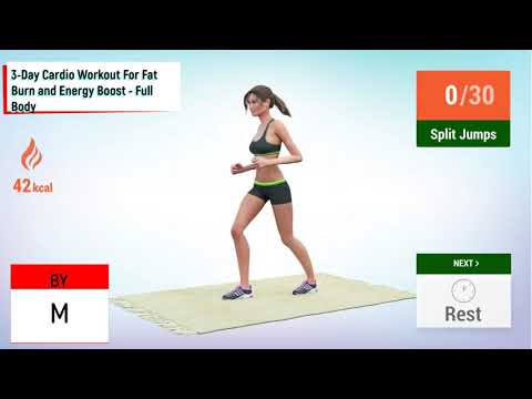 3 Day Cardio Workout For Fat Burn and Energy Boost   Full Body/3 დღიანი კარდიო ვარჯიში ცხიმების და